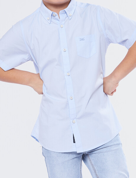 CAMISA LISA Celeste