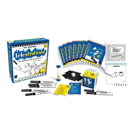 Usaopoly - Juego de Mesa Telestrations - +12. 4 - 8 Jugadores. Idioma Español. 001