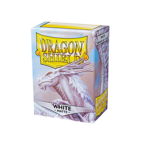 Dragon Shield: 100 Standard Sleeves - White Matte Dragon Shield: 100 Standard Sleeves - White Matte