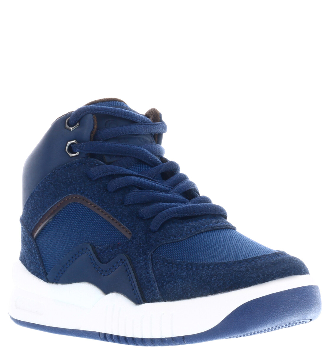 Bota de Niño Croco Kids Botita TINO acordonada - Azul Marino 