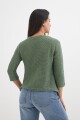 Cardigan mangas 3/4 VERDE OLIVA