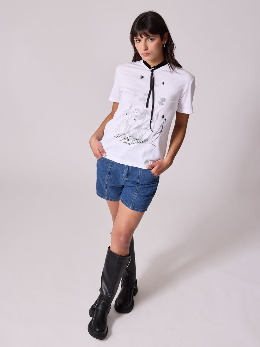 SHORT JEAN AIXA DIXIE Azul Oxido