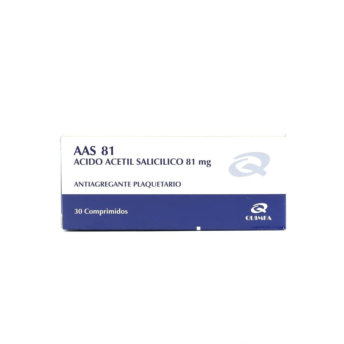 AAS 81 MG. CJ X 30 COMP. 