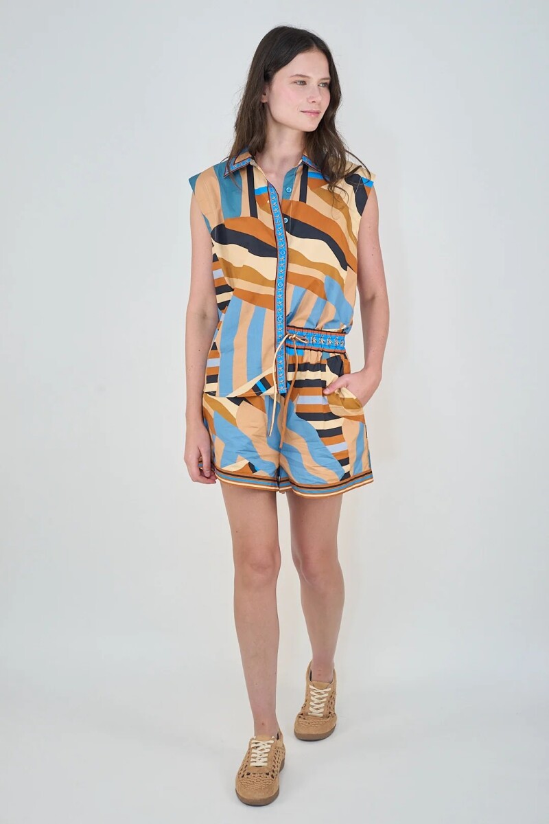 SHORT STRIPES Naranja