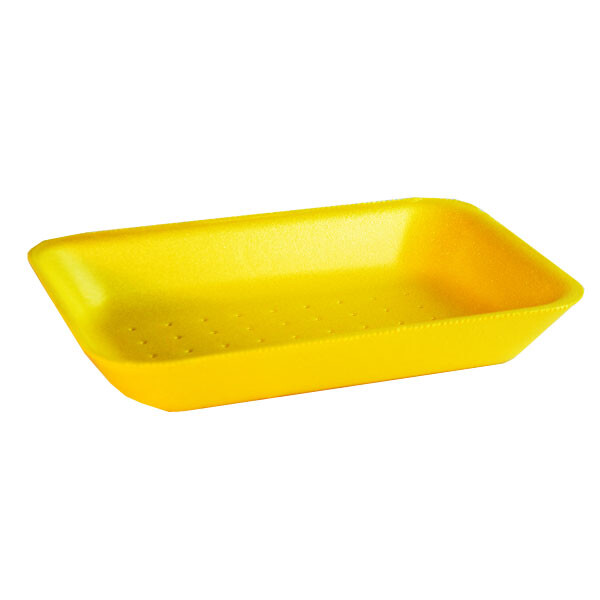 BANDEJA DE ESPUMA AMARILLA ABSORBENTE/BIODEGRADABLE AMARILLO