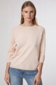 Sweater con calado rosa