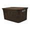 Caja simil ratán 15 lts CHOCOLATE