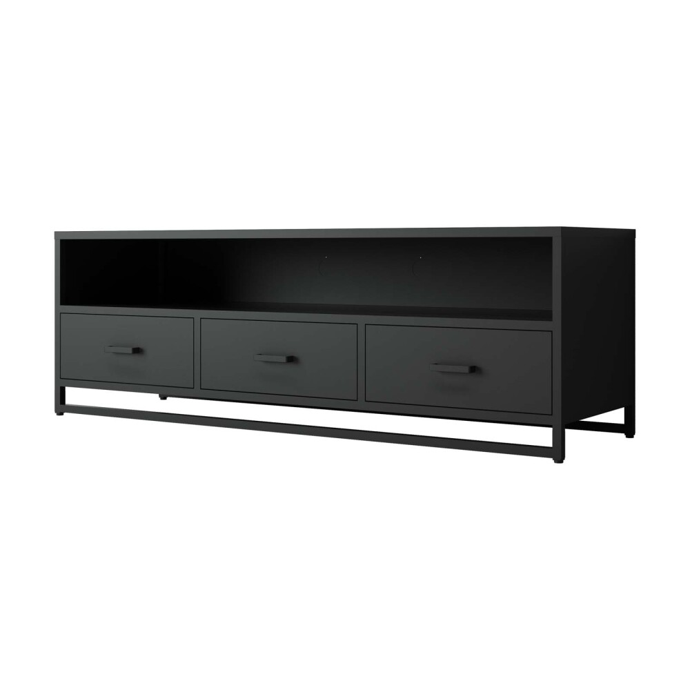 RACK PARA TV 3C METAL NEGRO OLIVIA