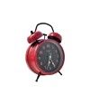 Reloj despertador retro metálico con doble campana 10*17 Rojo