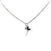 Dije Colgante hada-Plata 925-Piedra zafiro-CP3698 sinpiedra