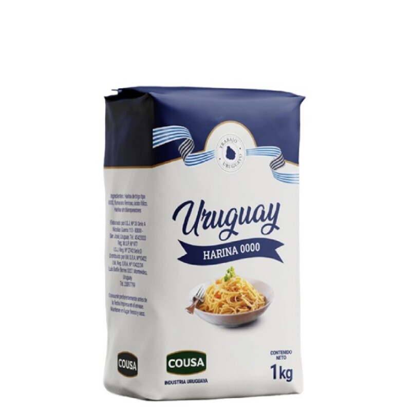 HARINA URUGUAY 0000 1KG Harina Uruguay 0000 1kg