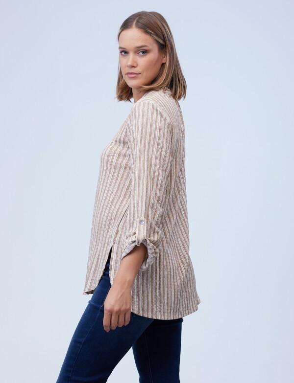 Blusa Casual BEIGE/MULTI