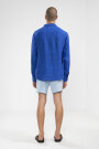 100% LINEN LONG SLEEVE SHIRT Blue