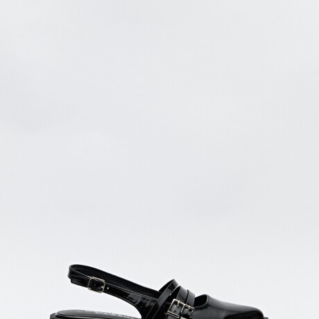 ZUECO FROGS Charol Negro