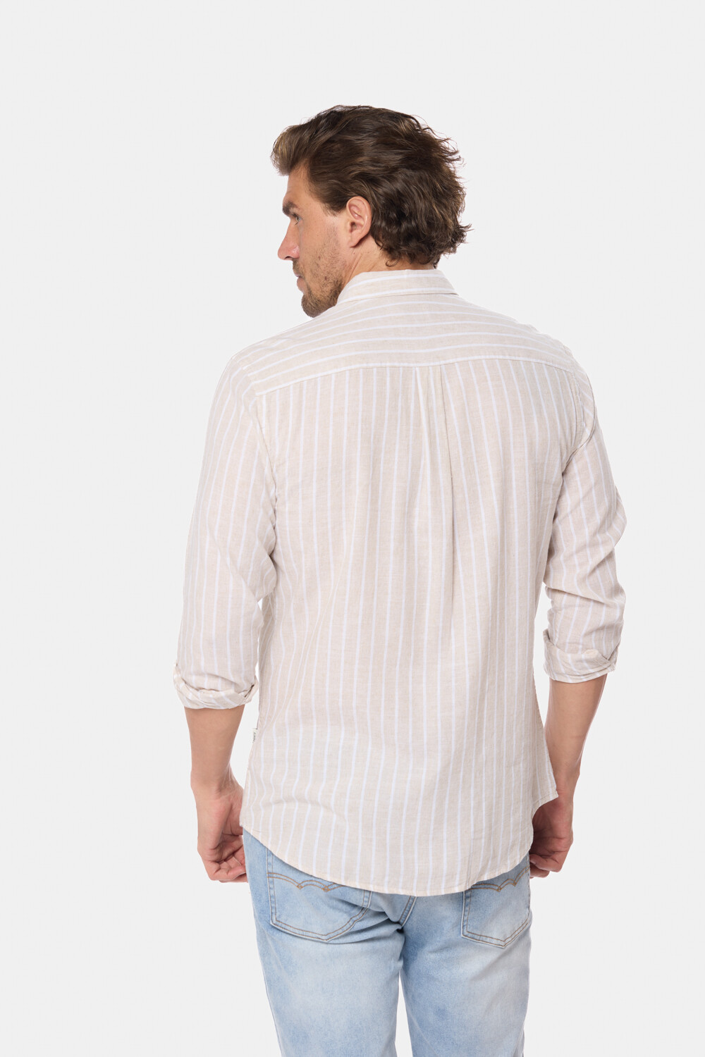 CAMISA DE LINO Beige