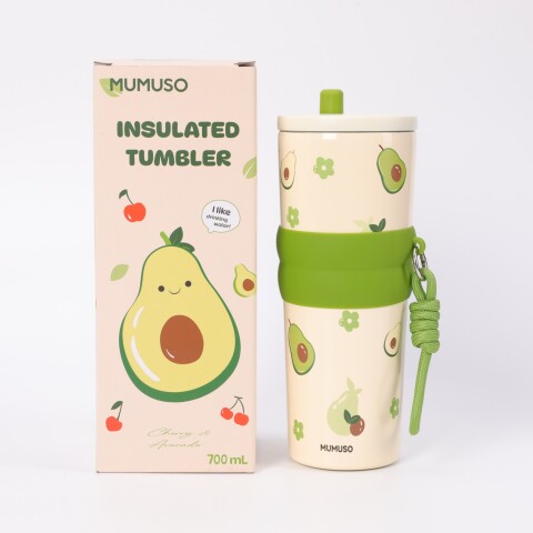 VASO TÉRMICO DE PALTA CON PAJITA (ROJO/700 ML) VASO TÉRMICO DE PALTA CON PAJITA (ROJO/700 ML)