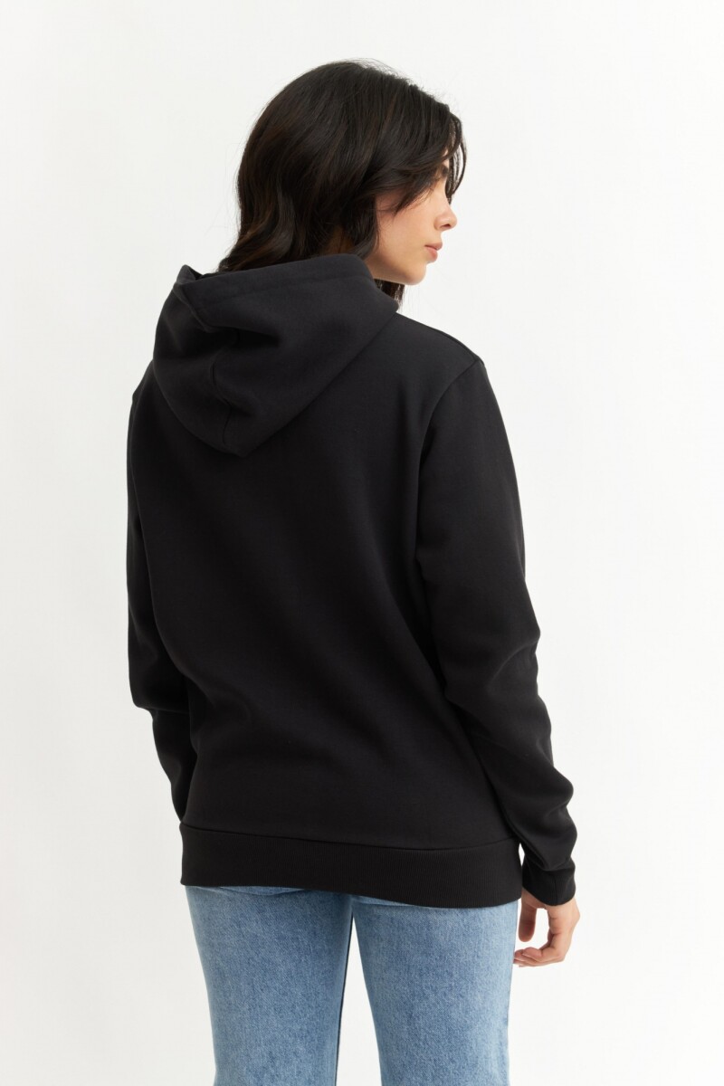 Hoodie estampado - UNISEX NEGRO