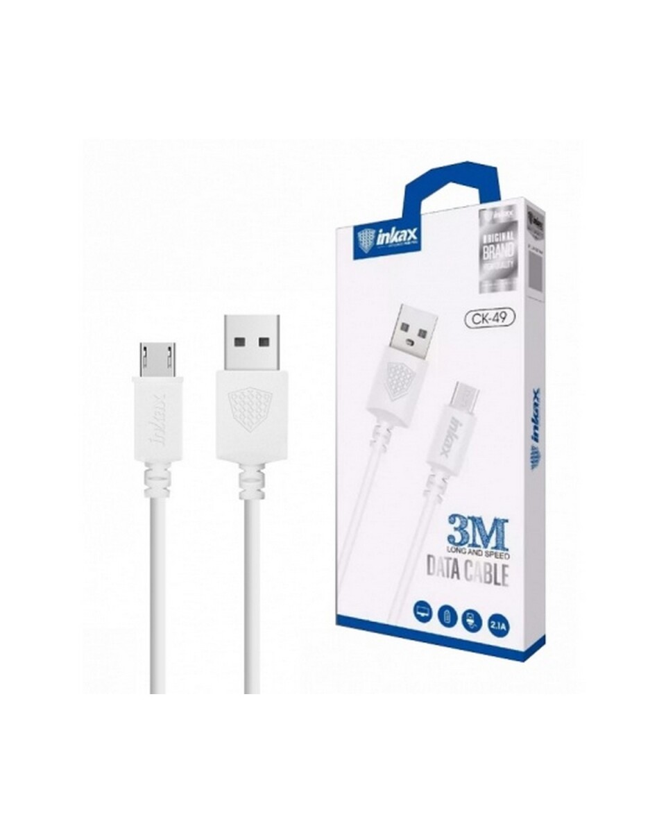 Cable Inkax Micro USB 2.1A 3mts 