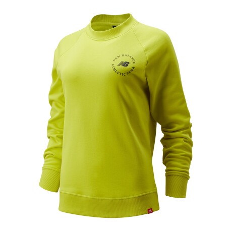 Buzo New Balance de Dama - ATHLETIC CLUB CREW- WT13510SYE SULPHUR YELLOW