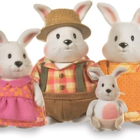 Familia de animales coleccionables conejos