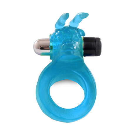 Anillo Estimulador "El Torito" Con Micro Vibro Azul