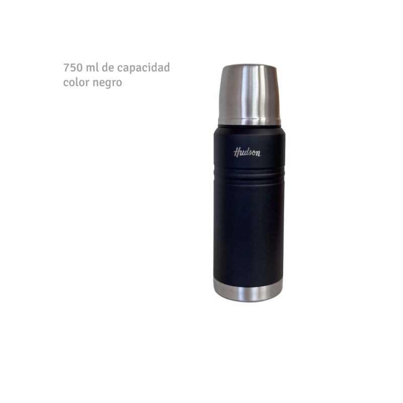TER75 Termo De Ac. Inox. Doble Pared 750 Ml Hudson - Negro