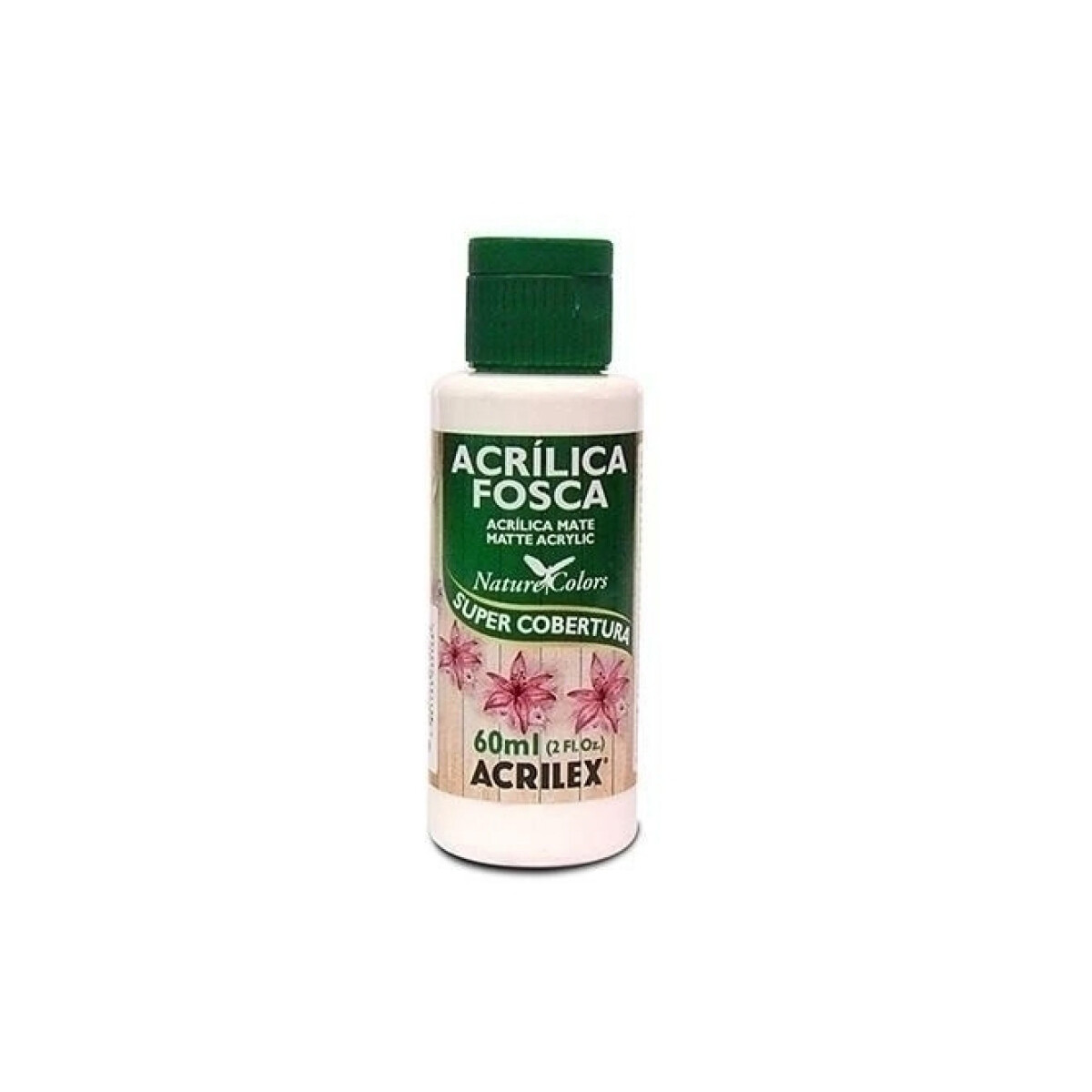 Pintura Acrílica Acrilex Mate 60 ml (Tonos Negros y Blancos) - 519 Blanco 