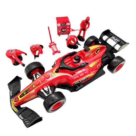 Auto De Carrera Formula 1 Pits Fricción 6pcs Jug020032-f1