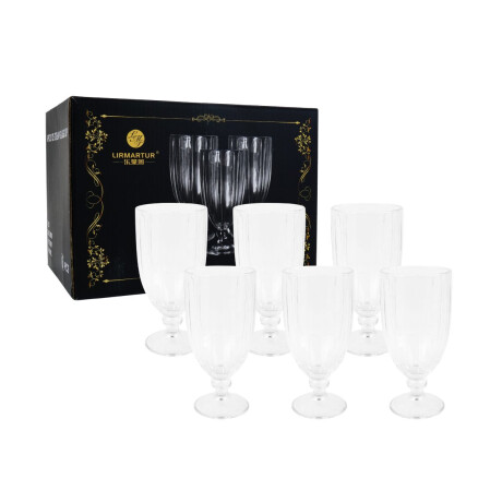 6 copas de vidrio 6 copas de vidrio