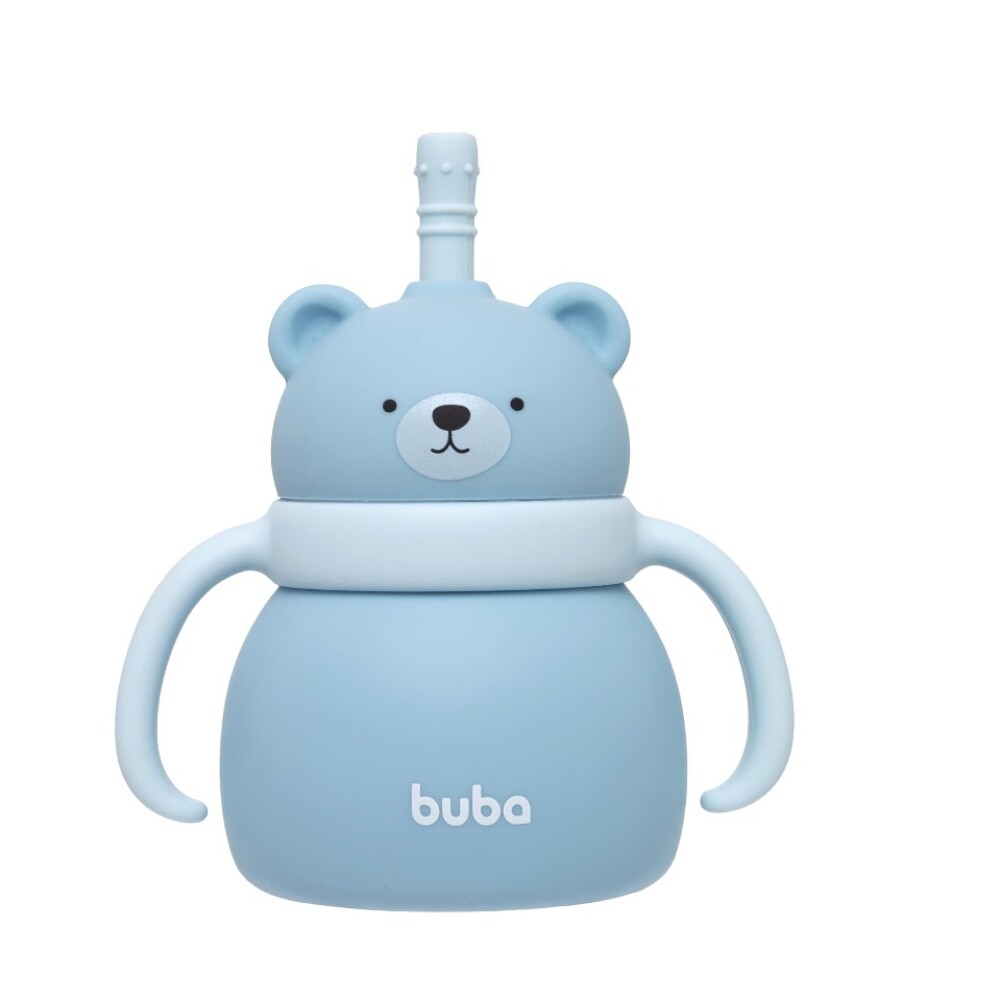 Vaso silicona OSITO BUBA celeste
