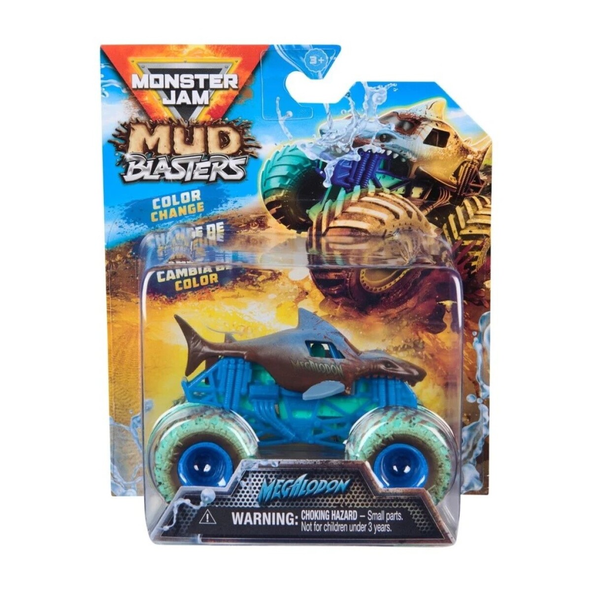 Vehiculo Monster Jam 58810 Cambio de Color 1:64 - MEGALODON 