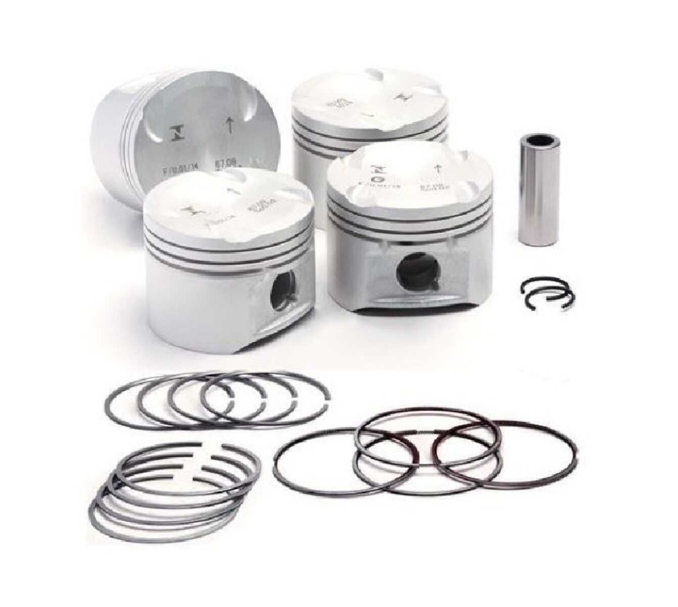 JUEGO DE PISTONES STD GOL G3 / G4 1.9D / CADDY / POLO 1.9D CON AROS 