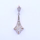 Colgante oro 18k antiguo con brillantes y diamantes. Colgante oro 18k antiguo con brillantes y diamantes.