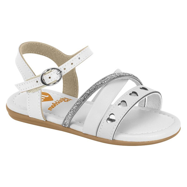 Sandalia Molekinha Niños 2114.292-31734 Blanco-plata