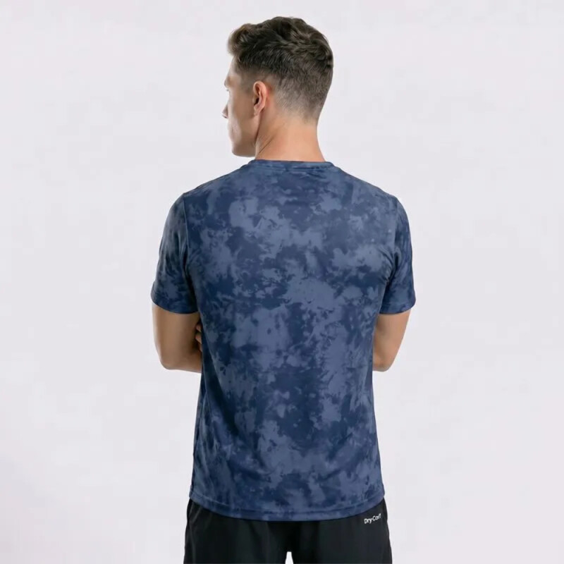 T-SHIRT MC MEN TRNG FULL PRINT AZUL INDI SPRAYED