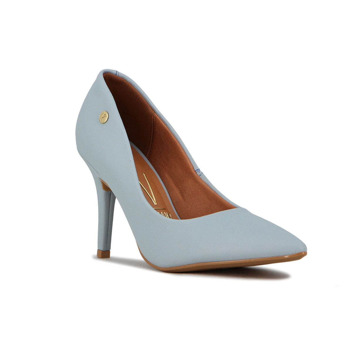 Zapato Formal Mujer Vizzano Clásito Taco Alto - Azul Claro 