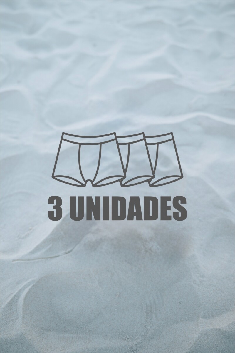Boxers Tubo Pack X3 Combinado / Blanco U