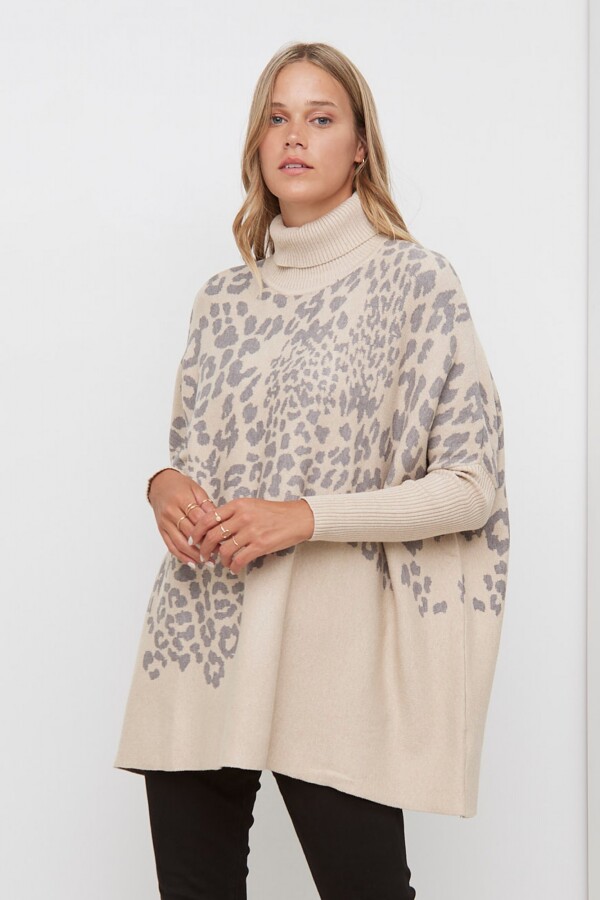 Polera Oversized BEIGE/MULTI