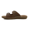 Country Sandalia Hombre Doble Tira C/ Hebilla Marron Oscuro