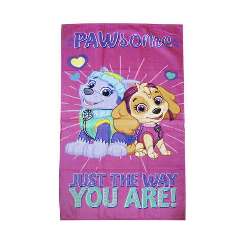 Toalla Infantil Playera Paw Patrol 100% Algodón 70 x 130 cm ROSA FUERTE