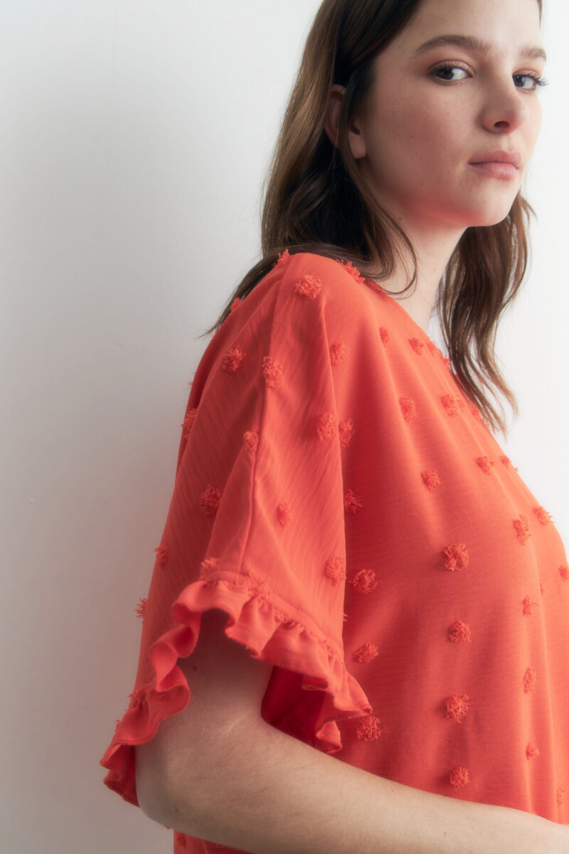 Blusa fantasía naranja