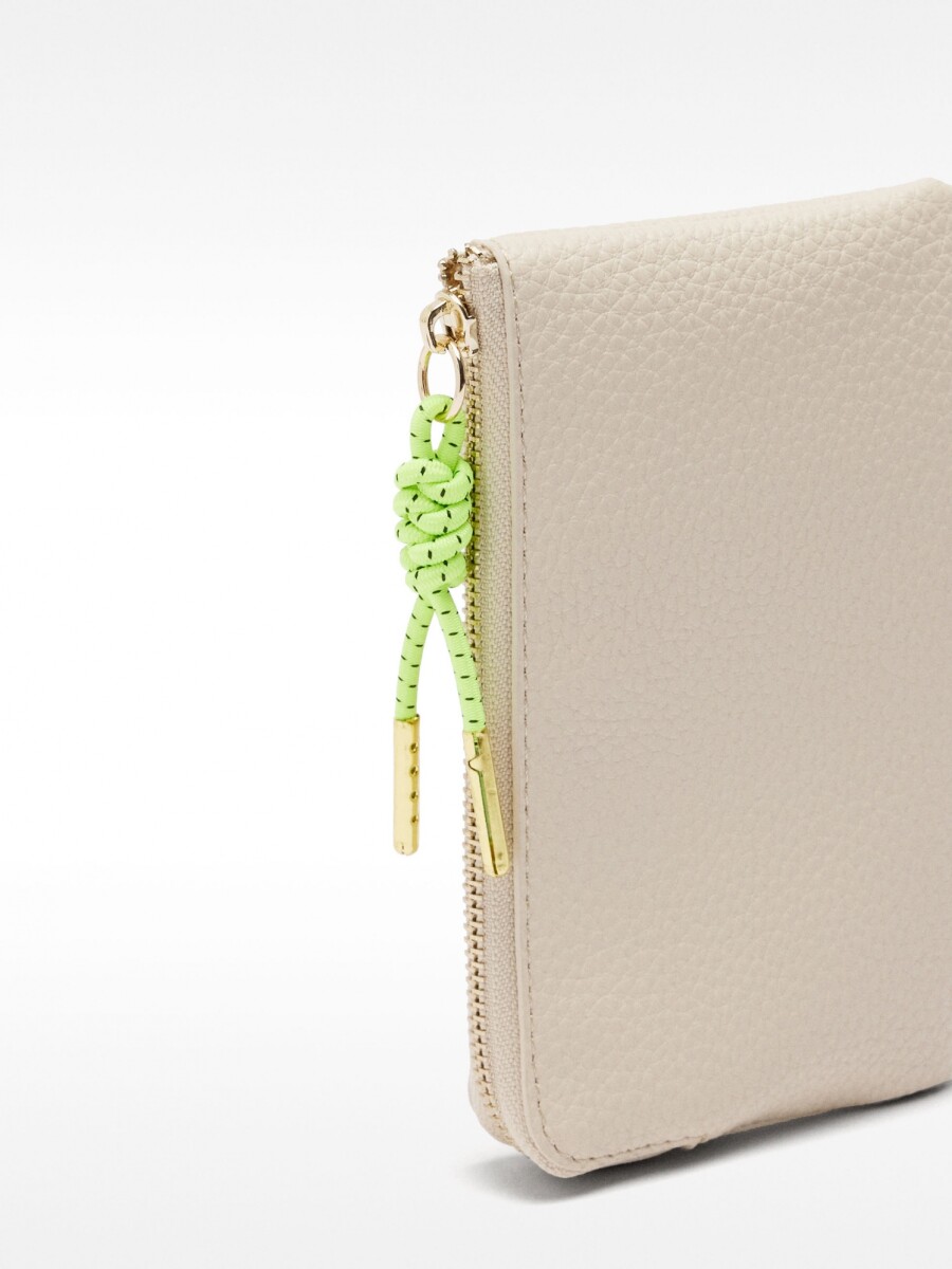 Bolso Para Monedas Con Textura crudo