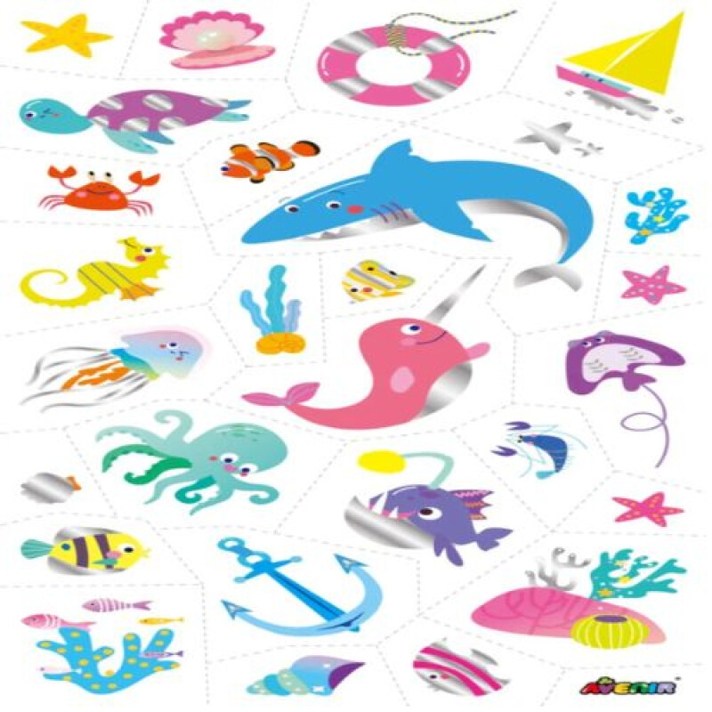 Tattoo stickers lavables Animales Marinos Tattoo Stickers Lavables Animales Marinos