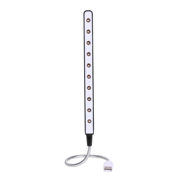 Linterna Luz Led Flexible Usb Para Notebook Laptop Pc Compu Variante Color Negro