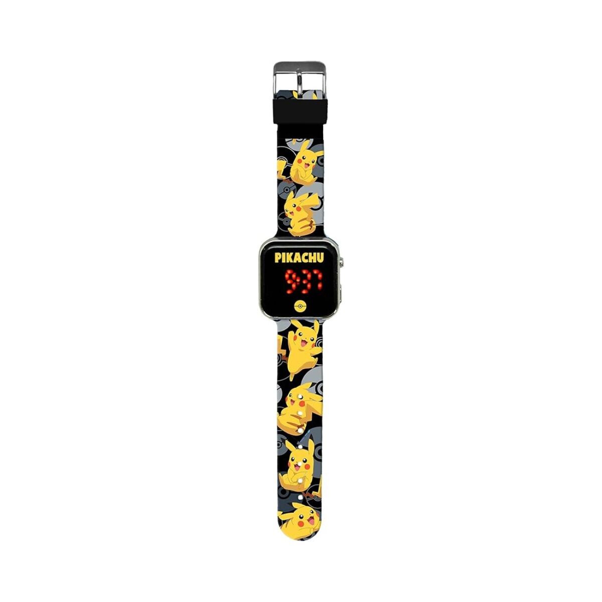 RELOJTOLK - Reloj De Niño Digital Banda Led Pokemon - Pikachu 