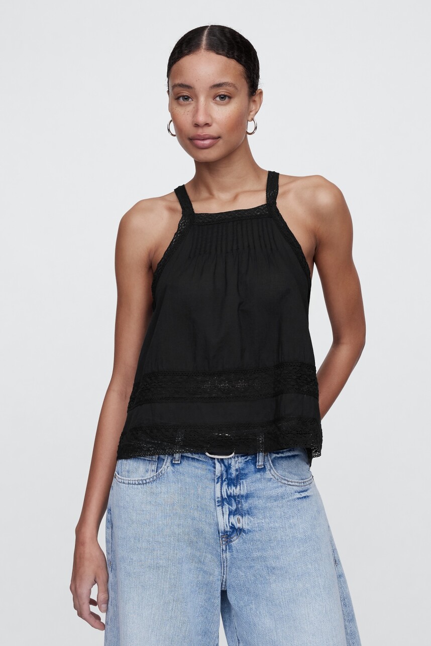 Musculosa Halter Mujer Black