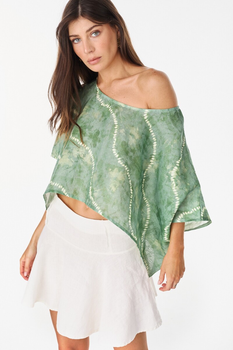Blusa Beach - Estampa Verde 
