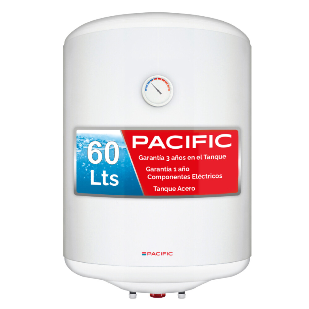 CALEFON PACIFIC 60 LTS TANQUE CERO blanco