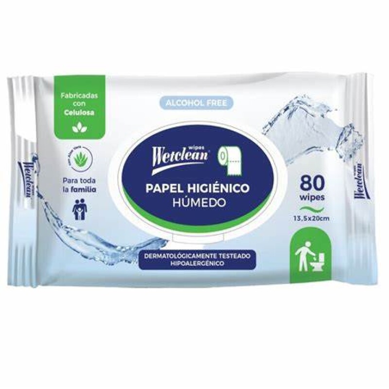 Wetclean Papel Higiénico Húmedo 80 unid Wetclean Papel Higiénico Húmedo 80 unid