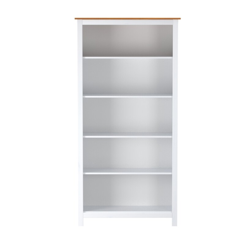 Biblioteca Estantería Lumax Multiuso 5 Estantes madera Blanco